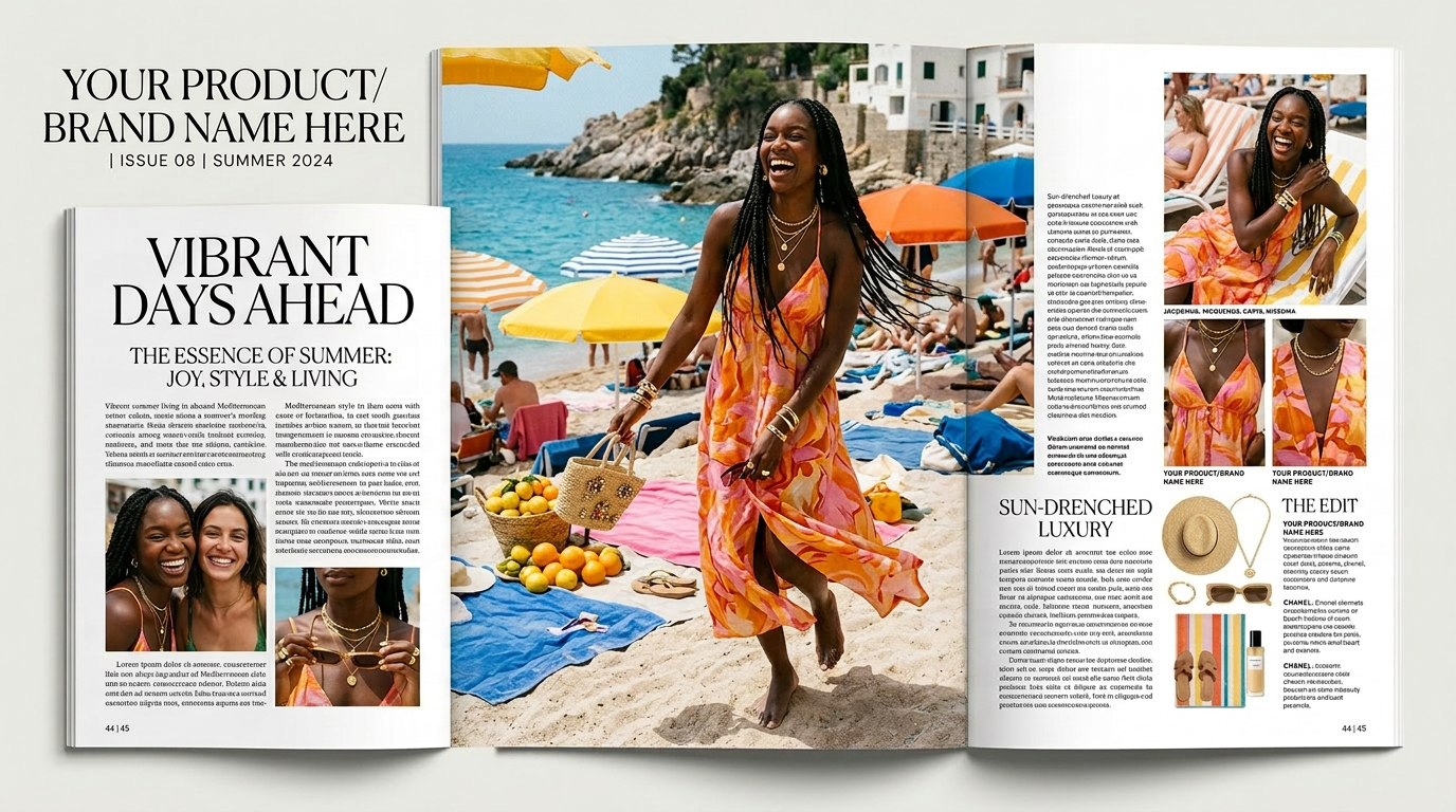 VIORA Horizontal Editorial Spread